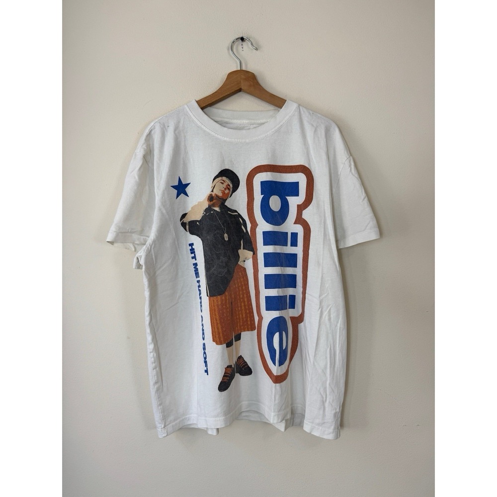 Billie Eilish Hit Me Hard And Soft Tour White Tee Shirt - XL